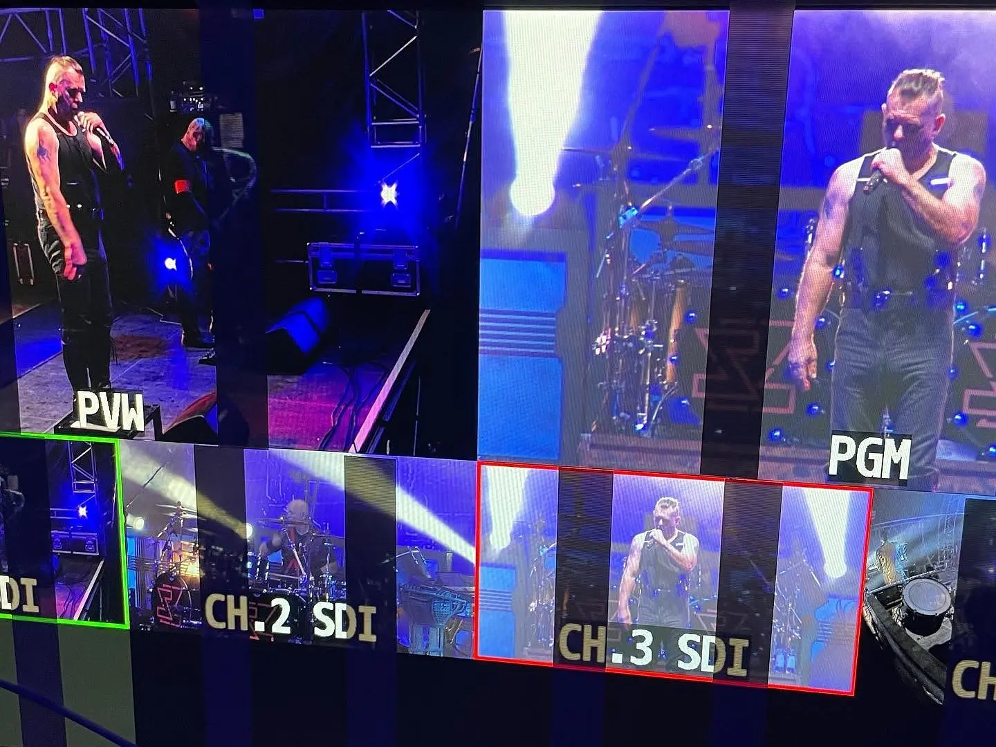 Multiview einer Live-Bildregie