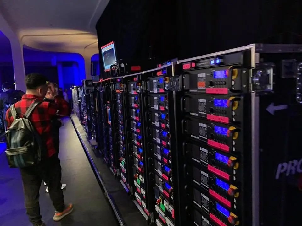 Technikracks einer professionellen Live-Produktion